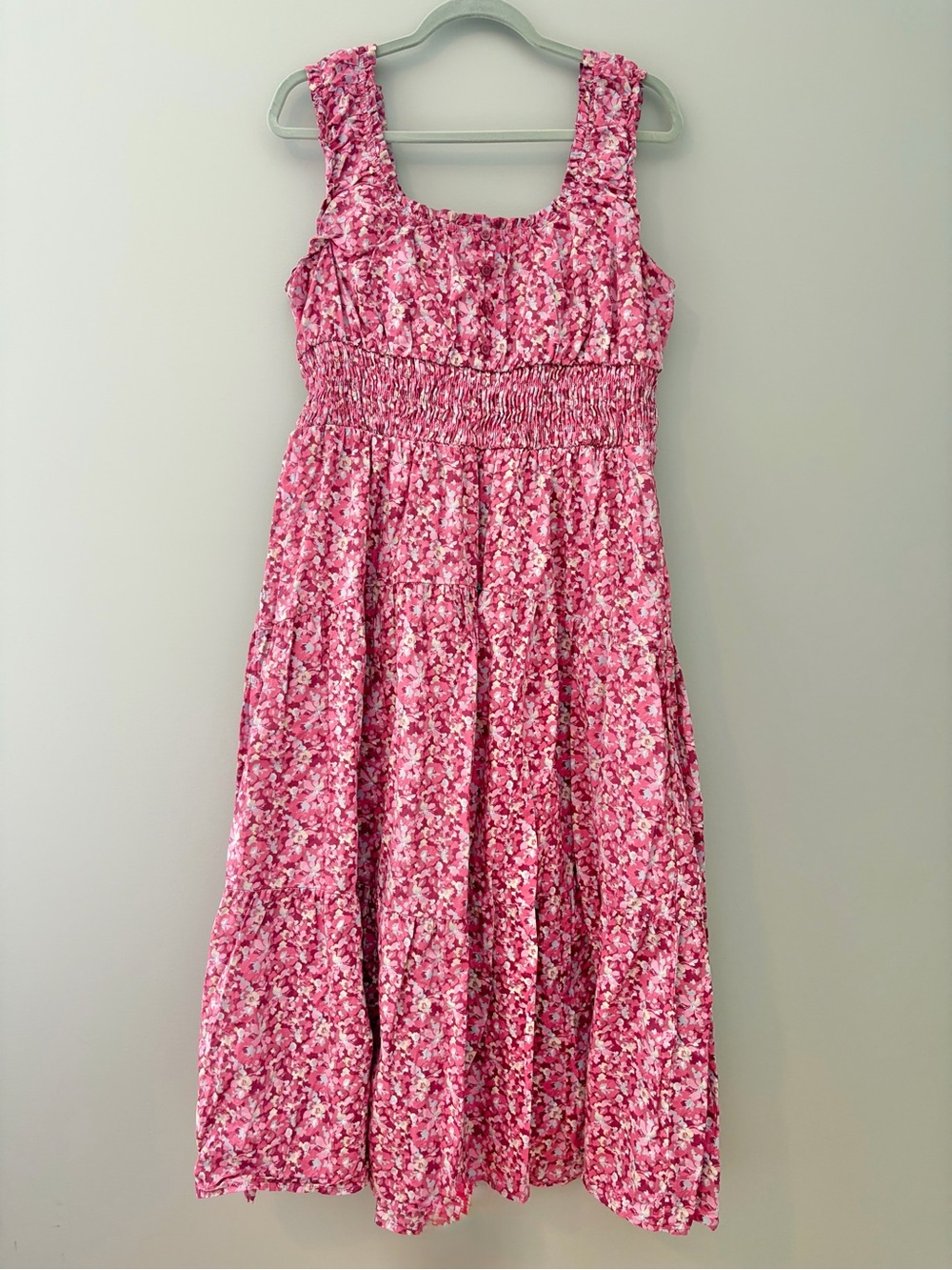 Floral Smocked Midi Dress